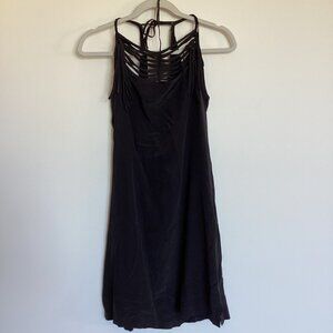 NWT BCBG Max Azria "Tamsyn" 100% Silk Slip Dress Black Size Small
